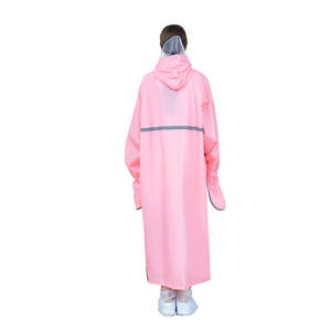 Manteau de pluie long en EVA pour hommes, imperméable pour adultes, avec poncho durable et imperméable pour la moto, l'équitation et la randonnée. - Product Image 2