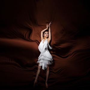 Vestido de Baile Latino para Mujer, Estilo Nuevo 2025, Cuello en V, Halter, Multicapa, con Borlas, Espalda Descubierta, Vestido de Práctica, Competencia de Baile Latino - Product Image 2