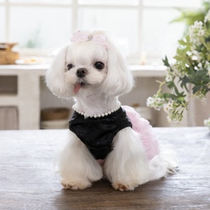 Robes légères en coton pour chiens pour l'été - Design mignon et respirant avec motifs floraux, vêtements pour animaux personnalisés en usine - Product Image 4