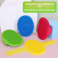 Brosse de bain pour chat, brosse de massage, peigne pour animaux, gants de bain, gants anti-chute de poils, en matériau TPR, multifonction, style découpé, fournitures pour animaux de compagnie
