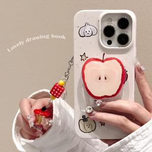 Film avec support pour iPhone 15 16 étui pour téléphone portable 14promax mignon fruits et légumes <span class=keywords><strong>Graffiti</strong></span> 11 couverture rigide 12 de haute qualité - Product Image 1