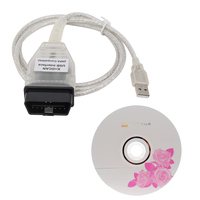Lecteur de code OBDII professionnel K+DCAN avec puce FT232RL, câble de scanner pour voitures 12V, garantie de 12 mois