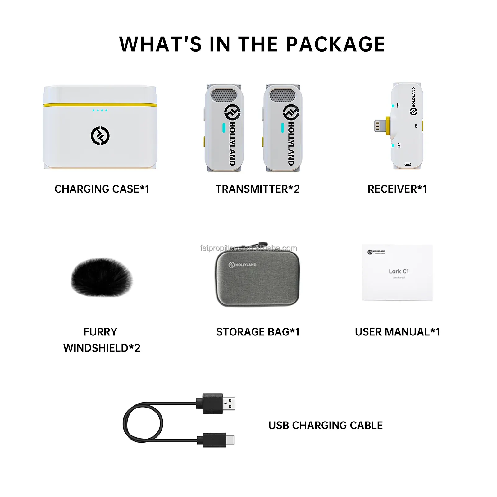 Hollyland MOMA Lark C1 - Wireless Lavalier Microphone for Iphone
