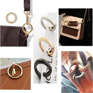 Bytiyar Inch Big Round Carabiners Clips Metal Trigger Spring O Rings Snap <b>Hooks</b> DIY Charms Accessory For Keychains Bags Purses C - Product Image 5