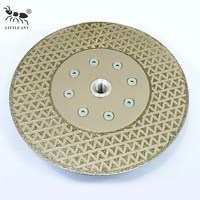 LITTLE ANT 180mm Disques diamantés 7 pouces Lame diamantée électroplaquée de précision pour jade et pierres précieuses, découpe rapide et lisse