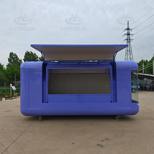 Remorque alimentaire mobile personnalisable avec éclairage LED pour la vente de nourriture de rue, boulangerie, café et boutique de bubble tea - Product Image 1