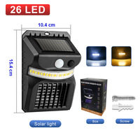 Nouvelle lampe murale solaire anti-moustiques Hengnuo modèle W792 avec fonction de détection intelligente du corps humain et répulsif anti-moustiques