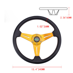 Volante de Carreras RAS TP de 14 Pulgadas (350 mm) Color Dorado para Modificación de Automóviles - Product Image 4