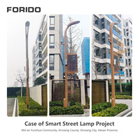 Poteau intelligent 5G extérieur personnalisé de 6m à 12m avec moniteur et écran LED, lampadaire intelligent multifonctionnel pour routes et zones résidentielles