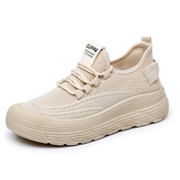 Nouvelles chaussures pour femmes printemps - Baskets style nuage ultra-douces, best-seller, avec empeigne en maille, semelle épaisse, antidérapantes, respirantes et amorties