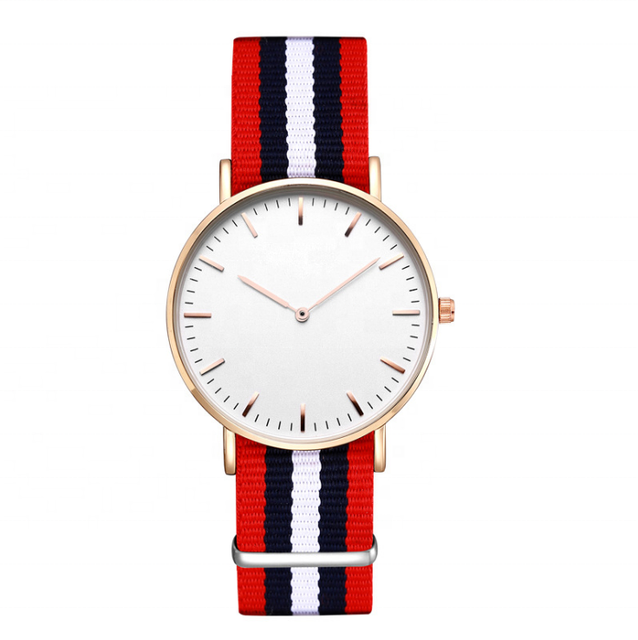 Ultra-Thin Quartz DWG Style Watch Simple Design Nylon Strap Stainless Steel Leather Limited Edition Fashionable Sport Watch New