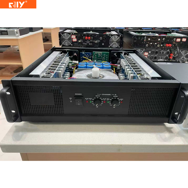 RMX5050a Professional Dual Channel 3U Class H 2*1100W/1200W High Power All-aluminum Transformer Power Amplifier for Stage/Show