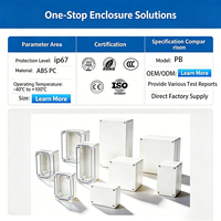 Boîtier électronique en plastique personnalisé, ABS PC, extérieur, IP65, IP66, IP67, boîte de jonction électrique étanche