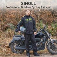 Ensemble imperméable réfléchissant personnalisé pour moto/vélo électrique, veste et pantalon de pluie séparés pour homme, livreur