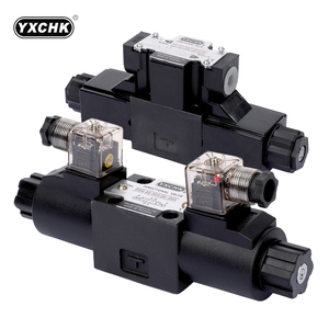 Válvula solenoide direccional electromagnética hidráulica, bloque de válvulas direccionales electromagnéticas, 2 unidades - Product Image 1