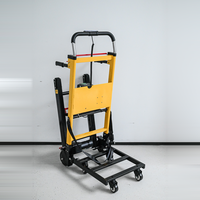 Chariot à main électrique pour escalades, capacité de charge 300 kg, chenilles, moteur brushless 160 W, batterie lithium 24 V, pliable
