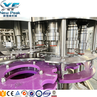 Nouvelle ligne de production de jus de fruits entièrement automatique Peak, haute précision, machine de remplissage à chaud de jus 18000 BPH, ligne d'embouteillage de jus 3-en-1