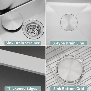 Hot bán 13x15 Sinks thép không gỉ bồn rửa bát duy nhất dưới núi bồn rửa nhà bếp với giỏ cho Home Bar sử dụng - Product Image 4