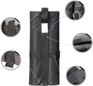 Custom 600D Sandbag Weights Sand Bag Leg Weights for <b>Pop</b> <b>up</b> Canopy <b>Tent</b> 4 Pcs-Pack Strong Quality Black Sandbags - Product Image 1