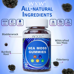 Vente d'usine Gummies de mousse de mer fiables détoxifier l'approvisionnement alimentaire de santé immunitaire suppléments Gummies de mousse de mer à base de plantes - Product Image 5