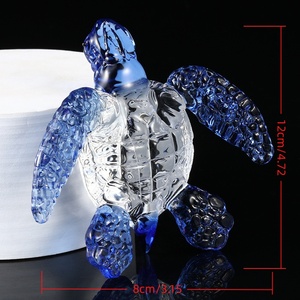 Figurine de tortue de mer en cristal de verre faite à la main pour la décoration intérieure cadeaux d'anniversaire <span class=keywords><strong>presse</strong></span>-papiers avec <span class=keywords><strong>un</strong></span> bel ornement d'animal de mer - Product Image 6