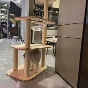 Tháp Mèo gỗ cao cấp với viên nang không gian & nền tảng nâng cao-Cấu trúc chơi và leo núi trong nhà tuyệt đỉnh - Product Image 1