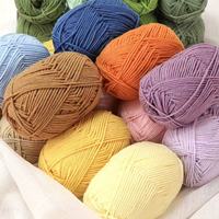 Fil à tricoter en coton laitier 4 plis en gros # Fil à crocheter doux et anti-boulochage de qualité supérieure pour amigurumi et couvertures de bébé – Vente directe usine