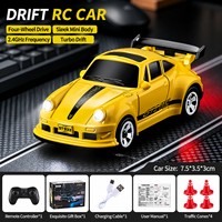 Voiture miniature télécommandée 1:64 pour enfants, modèle de simulation, jouet promotionnel, mini voiture de drift performante