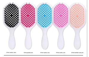 Tốt Nhất Bán Tùy Chỉnh Màu Đen Ma Thuật Tóc Bàn Chải Với Vuông Nhựa Xử Lý Mái Chèo Tóc Mở Rộng Với Salon Vent Chức Năng - Product Image 2