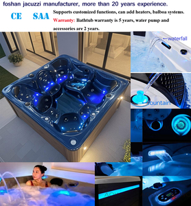 Tubo caliente para 6 personas Spa al aire libre bañera de hidromasaje portátil Bañera de hidromasaje Spa Exterior Climatizado Con Piscina Profunda En El jardin - Product Image 6