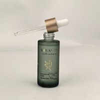 Bouteilles cosmétiques en verre mat avec gravure de logo personnalisée et impression sérigraphique, diffuseur à bâtonnets, capacité 100 ml pour crème visage et sérum de soin de la peau