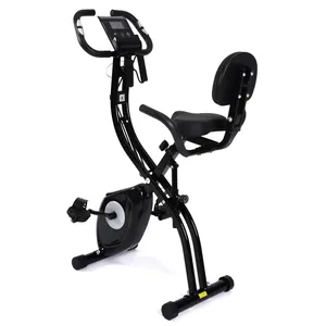 Foldable Home Magnetic Resistance Fitness Exercise Bike Backrest Fitness Bike Indoor X-bike With High Quality