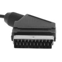 Câble AV Scart RGB filaire en plastique de 1,8 m pour 64/NGC