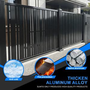 SUNTO ücretsiz ayakta alüminyum alaşımlı çit paneli 8ft avustralya toz kaplı kolayca monte Yard dekoratif bahçe kafes 3D - Product Image 2