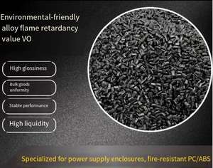 Огнестойкие и экологически чистые модифицированные гранулы из переработанного поликарбоната/АБС-пластика с 20% армированием стекловолокном, UL94 V0 (с возможностью индивидуальной настройки) - Product Image 2