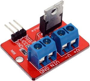 Módulo de controlador <span class=keywords><strong>MOSFET</strong></span> <span class=keywords><strong>IRF520</strong></span>, Unidad de botón <span class=keywords><strong>MOSFET</strong></span> para MCU ARM Raspberry PI, módulo de controlador <span class=keywords><strong>IRF520</strong></span>, módulo de controlador de transistor <span class=keywords><strong>MOSFET</strong></span> - Product Image 1
