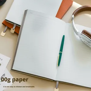 Logo personalizzabile B5 grande taccuino pesante ispessito Lychee Texture copertina morbida per studenti universitari ufficio - Product Image 4