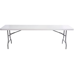 Table pliante Alera 96 x 30 x 29 pouces, couleur platine, capacité de 500 livres, portable, rectangulaire, en résine et métal, pour utilisation en cour - Product Image 2