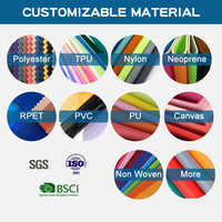 Étui à crayons transparent en PVC personnalisé à double couche, impression de dessins animés colorés, organisateur de fournitures scolaires pour étudiants, fermeture à glissière