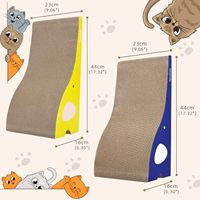 Griffoir pour chat en carton ondulé durable, design moderne, motif dauphin, populaire, meilleures ventes, modèle 2