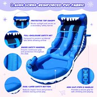 FBSPORT Toboggan aquatique commercial en PVC à double voie, jeux gonflables, châteaux gonflables ou toboggans gonflables pour enfants, fabriqués en Chine