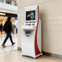 Kiosque de libre-service pour l'échange de crypto-monnaies sur pied avec lecteur de codes-barres, écran tactile, vente et achat de BTC, ATM, SDK, reconnaissance faciale
