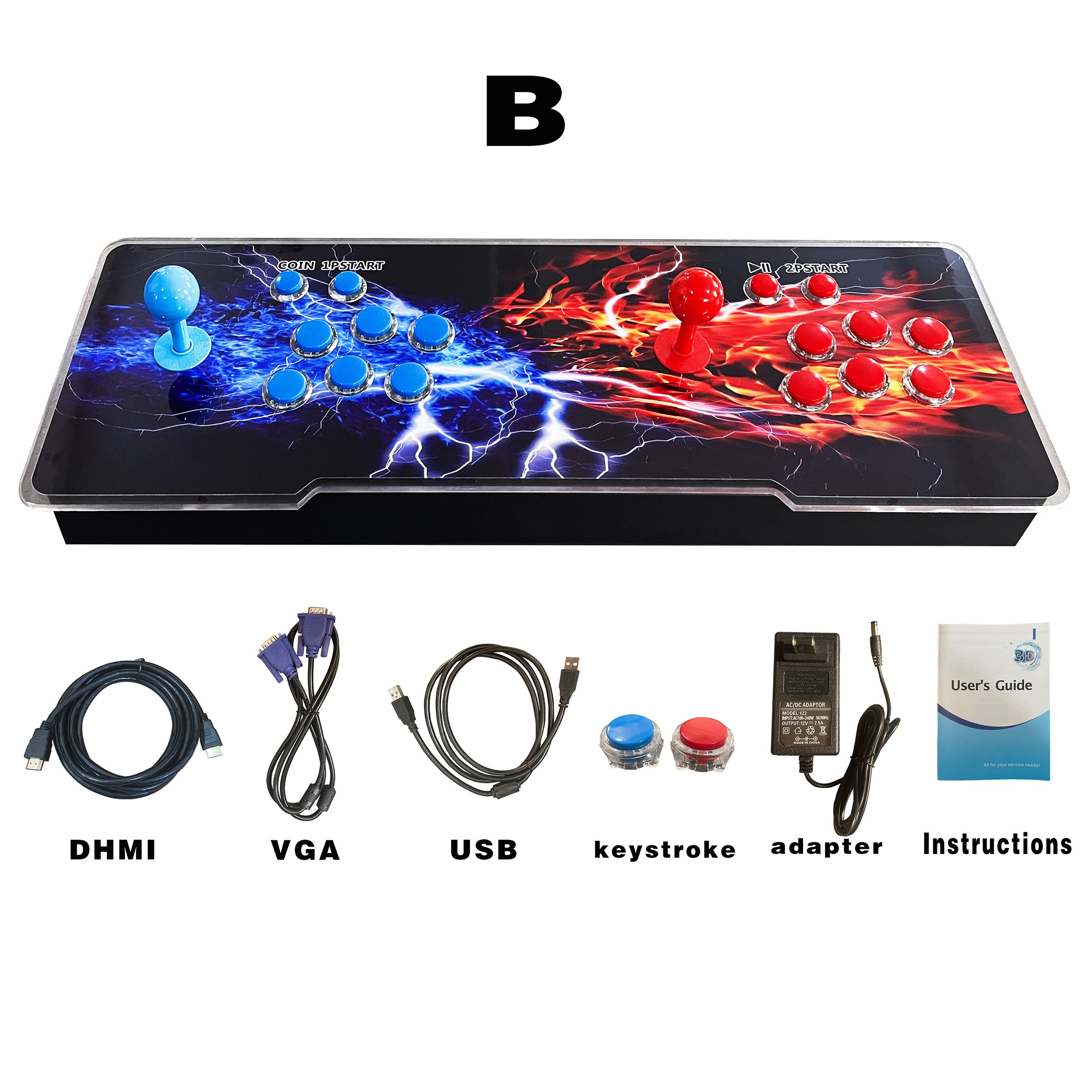 Pandora SAGA EX2 - 3D Wifi 10000 Games Arcade Box Console