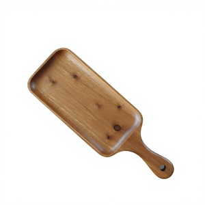 THANH TUNG THINH CO.LTD Plateau de service en bois avec poignée, finition polie, qualité alimentaire, motif uni, Vietnam - Product Image 1