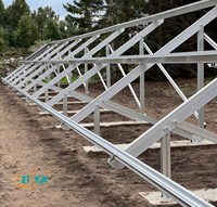 Art Sign | Système de montage au sol pour panneaux solaires photovoltaïques en aluminium léger pré-assemblé pour projets commerciaux TUV/CE