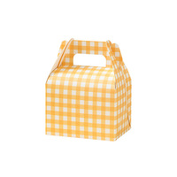 Boîte à pâtisserie à carreaux de qualité supérieure avec poignée de transport facile, plusieurs couleurs, emballage pour gâteau mousse, boîte cadeau professionnelle pour boulangerie, OEM