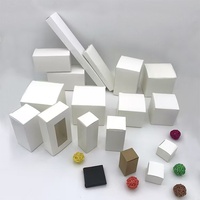Chine carré blanc boîte en carton bricolage boîte-cadeau pour savon biscuits bijoux cadeau emballage bonbons biscuits gâteau cuisson