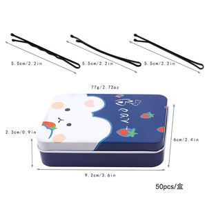 Premium Bob Pin Black Strong Metal Grip Personalizado en forma de U Metal Bangs Horquilla Venta al por mayor Accesorios para el cabello para mujeres Horquilla - Product Image 6