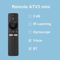 Control Remoto BLE con Voz Air Mouse BOXPUT Remoter ATV3 Mini para Iatv Q5 TV Box ABS Panorama Tv CN;GUA
