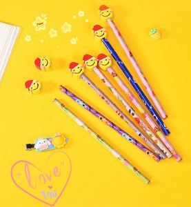 Crayons en bois HB personnalisés mignons et kawaii en gros à prix abordable avec gomme pour les écoliers - Product Image 4